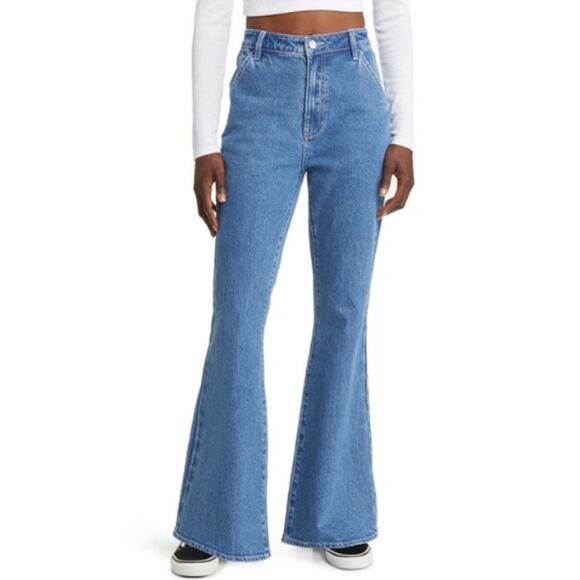NEW PACSUN Women's High Rise Carpenter Bootcut Jeans Size 27 - Picture 1 of 9